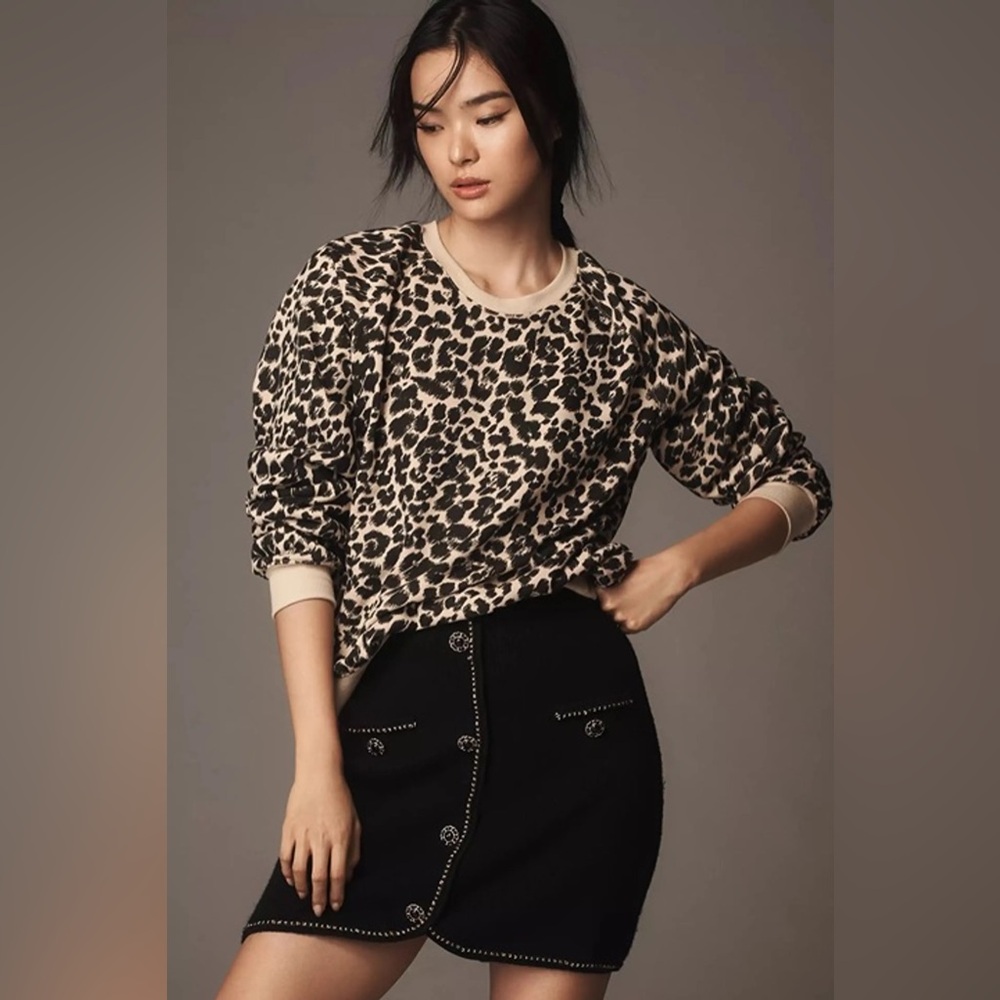 Maeve Animal Printed Women's Lightweight Sweatshirt Small